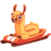 llama sledding sledding