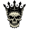 Royal Skull,Skull in Crown