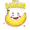Autocollant Banane Costume de Carnaval