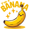 Autocollant Banane Costume de Carnaval