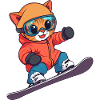 Cat Cats Snowboard