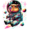 Capybaras Mignon Capybara Astronaute