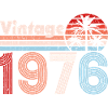 Millésime 1976 Palmiers Rétro Anniversaire
