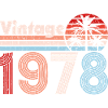 Millésime 1978 Palmiers Rétro Anniversaire