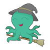 Octopus Witch Broom