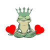 Valentine Frog Frogs Heart Toad King