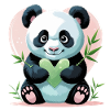Panda mit Herz