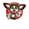 Funny Retro Papillon Dog