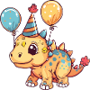 Dinosaur stegosaurus birthday baby