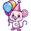 Souris Anniversaire Bébé