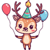 Deer Birthday Baby
