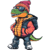 Dinosaur T-Rex Cool Comic
