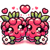 Cute T-shirt design with raspberries