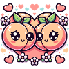 Cute peach design