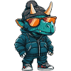 Dinosaur triceratops Cool Comic