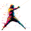 Fencing Fencer Gift