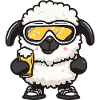 Sheep Après Ski Beer Comic