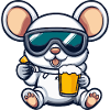 Maus Apres Ski Bier Comic