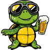 Turtle Après Ski Beer Comic