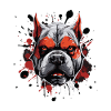 Bulldog Head Icon Dog