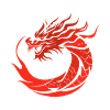 Red Dragon in Japan Style