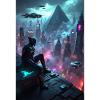 Cyberpunk graphics.