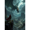 Fantasy-Gemälde, Drache.