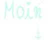 Moin Begrüßung Moin mit Möwe