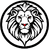 Lion Logo black & white