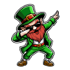 Dabbing Leprechaun - Saint-Patrick - Irlande