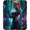 Cyberpunk women Warrior