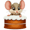 Mouse Comes Out of Pie
