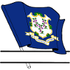 Flag Connecticut Text Banner