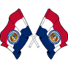 Two flags crossed Missouri
