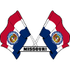 Two flags text MISSOURI