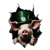 St. Patrick's Day Schwein
