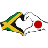 Jamaica Japan Hands Heart Shape