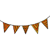 Pennant chain three-colour