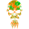 Awesome Skull With Beard