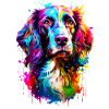 Painted Springer Spaniel Dog