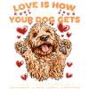 Propriétaire de chien Goldendoodle