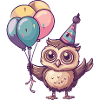 Owl Birthday Baby