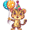 Bébé d’anniversaire léopard