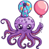 Octopus Birthday Baby