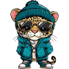 Leopard Cool Comic