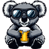 Koala Après-Ski Bière Bande Dessinée