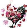 Poulet Fleurs et Coeurs
