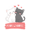 Chat amoureux Vibes félines