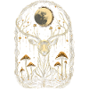 Moonlit Deer in Fungal Grove