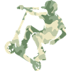 Camouflage Rider Scooter Teens